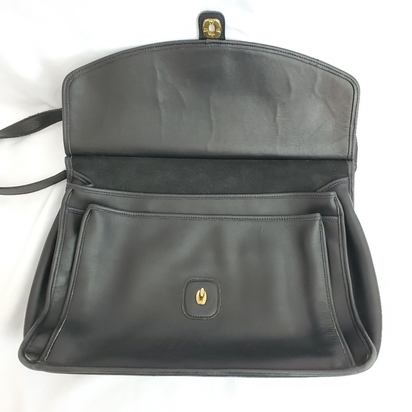Vintage 90s Coach Beekman Briefcase Black Leather Bag 5266 - Picture 10 of 16